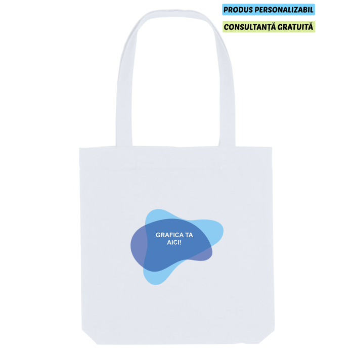 Geanta Unisex Tote Bag Alb Personalizata