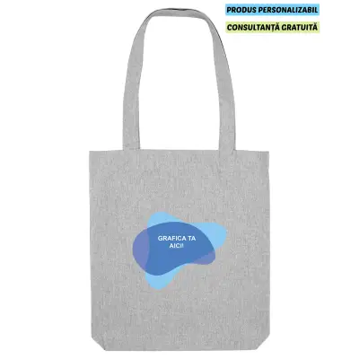 Geanta Unisex Tote Bag Heather Grey Personalizata
