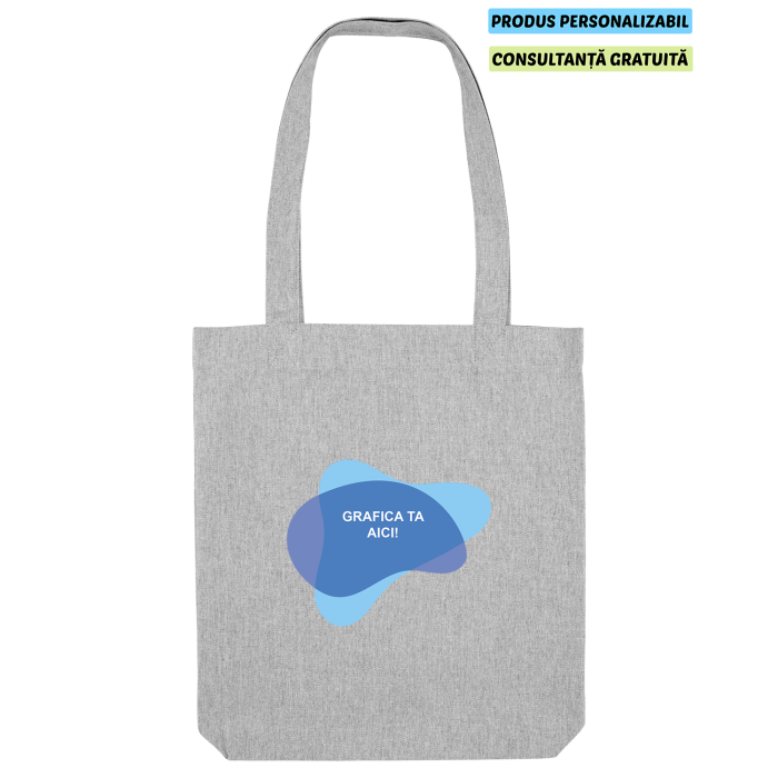Geanta Unisex Tote Bag Heather Grey Personalizata Geanta Unisex Tote Bag Heather Grey Personalizata