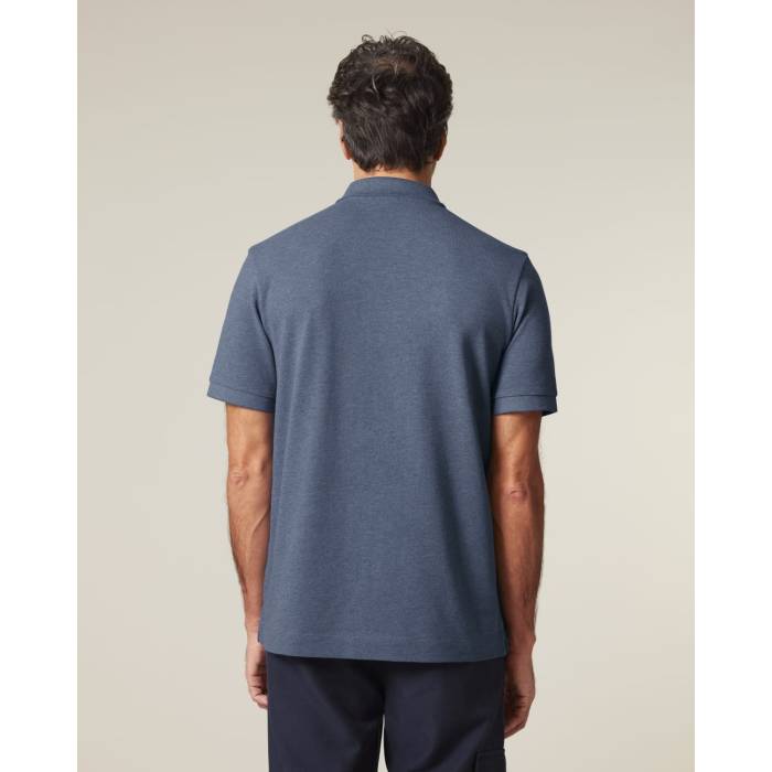 Tricou Polo Unisex Prepster 2.0 Dark Heather Blue Cala