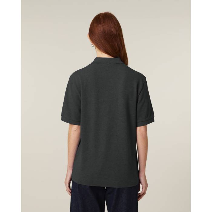 Tricou Polo Unisex Prepster 2.0 Dark Heather Grey Personalizat