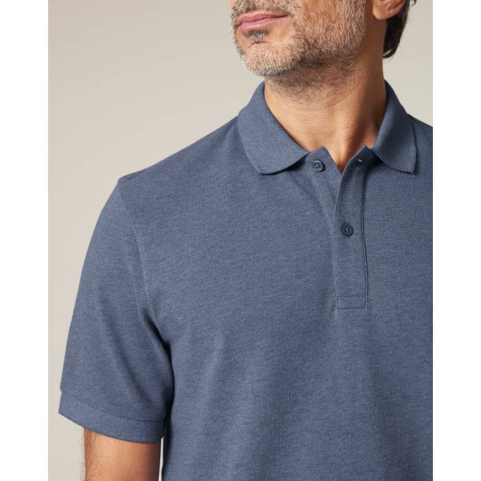 Tricou Polo Unisex Prepster 2.0 Dark Heather Blue Cala