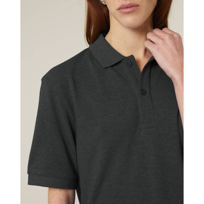 Tricou Polo Unisex Prepster 2.0 Dark Heather Grey Personalizat