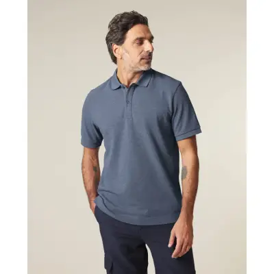 Tricou Polo Unisex Prepster 2.0 Dark Heather Blue Cala