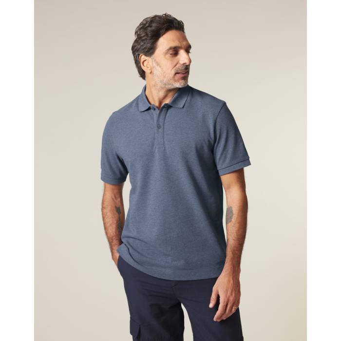 Tricou Polo Unisex Prepster 2.0 Dark Heather Blue Cala
