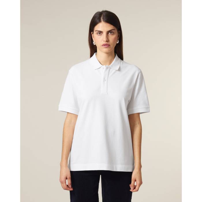 Tricou Polo Unisex Prepster 2.0 Alb Personalizat