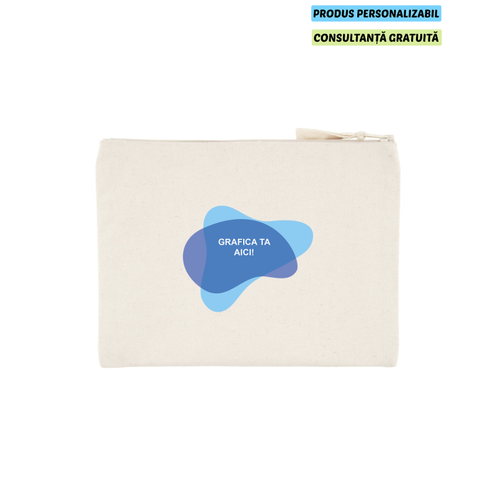 Geanta Unisex Pencil Case Natural Personalizata