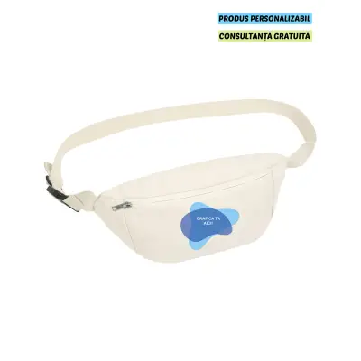 Geanta Unisex Hip Bag Natural Personalizata