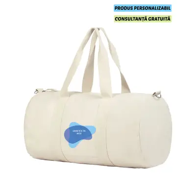 Geanta Unisex Duffle Bag Natural Personalizata