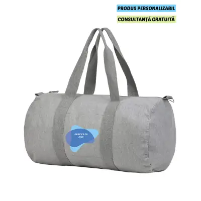 Geanta Unisex Duffle Bag Heather Grey Personalizata