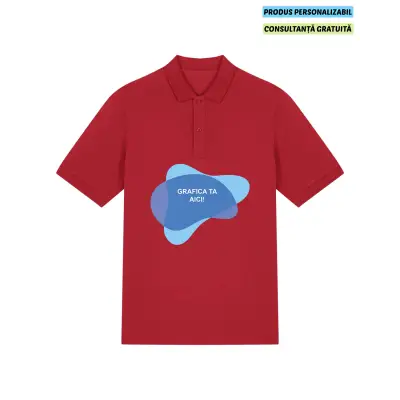 Tricou Polo Unisex Prepster 2.0 Rosu Personalizat