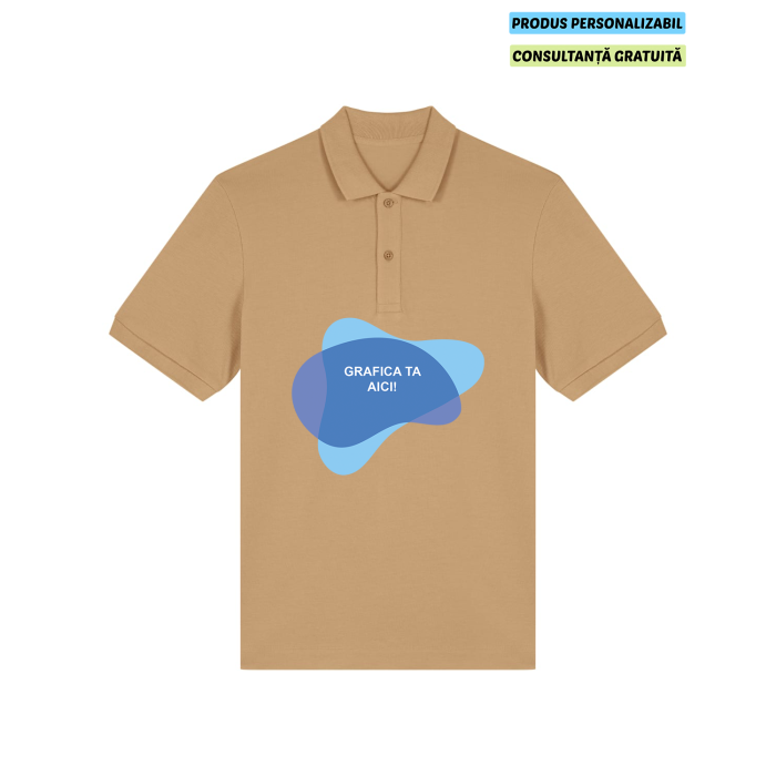 Tricou Polo Unisex Prepster 2.0 Latte Personalizat
