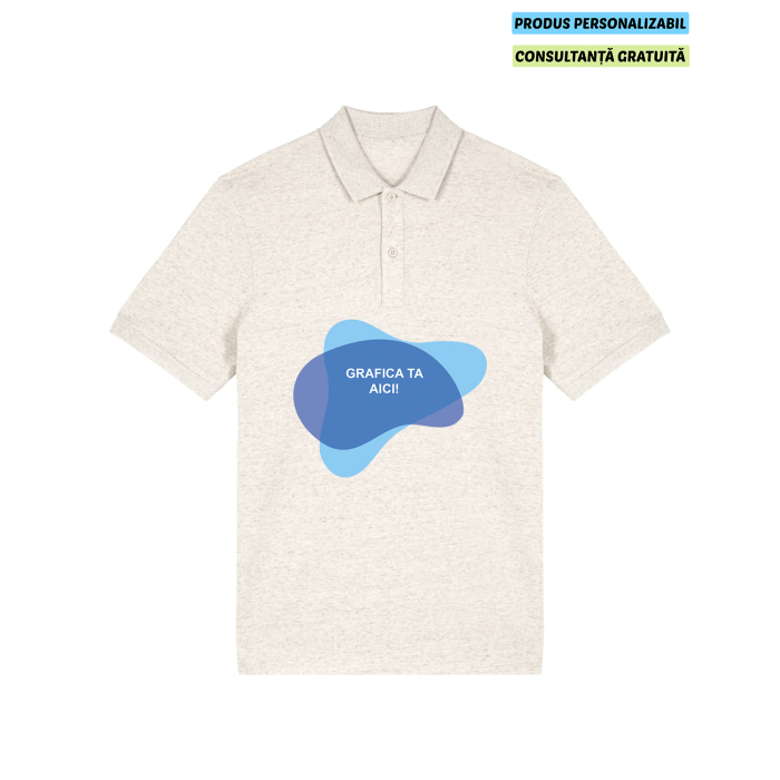 Tricou Polo Unisex Prepster 2.0 Eco-Heather Personalizat