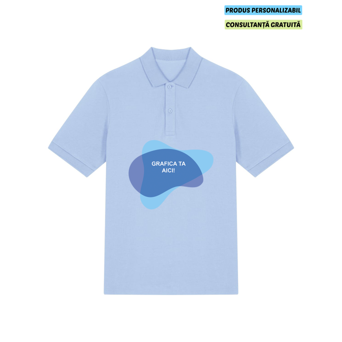 Tricou Polo Unisex Prepster 2.0 Blue soul Personalizat