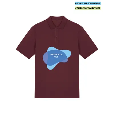 Tricou Polo Unisex Prepster 2.0 Burgundy Personalizat