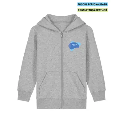 Hanorac Copii Mini Cultivator 2.0 Heather Grey Personalizat