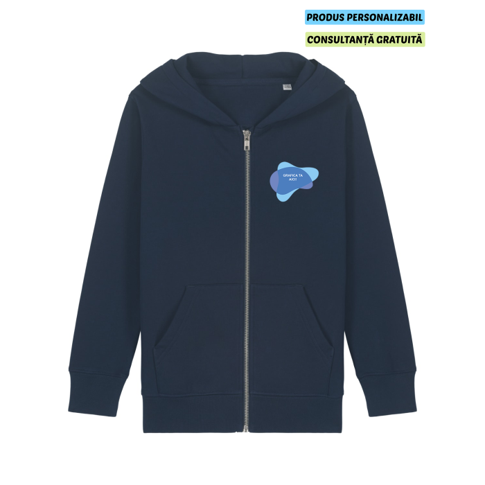 Hanorac Copii Mini Cultivator 2.0 French Navy Personalizat