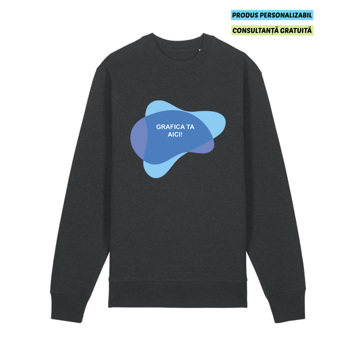 Bluza Unisex Changer 2.0 Dark Heather Grey Personalizata