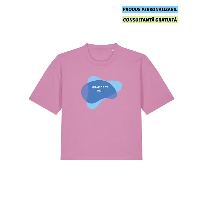 Tricou Dama Nova Bubble Pink Personalizat