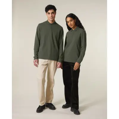 Tricou Polo Unisex Prepster 2.0 Long Sleeve Khaki Cala