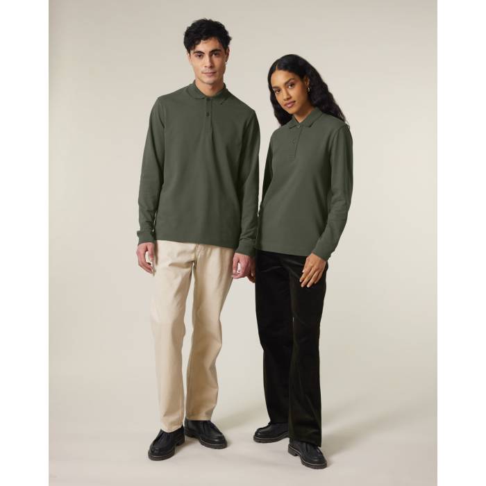 Tricou Polo Unisex Prepster 2.0 Long Sleeve Khaki Cala