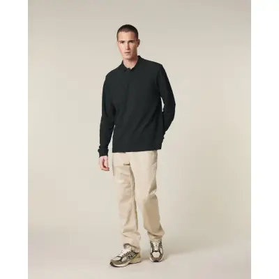 Tricou Polo Unisex Prepster 2.0 Long Sleeve Negru Cala