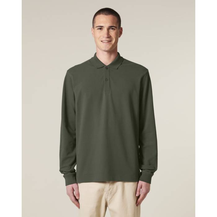 Tricou Polo Unisex Prepster 2.0 Long Sleeve Khaki Cala