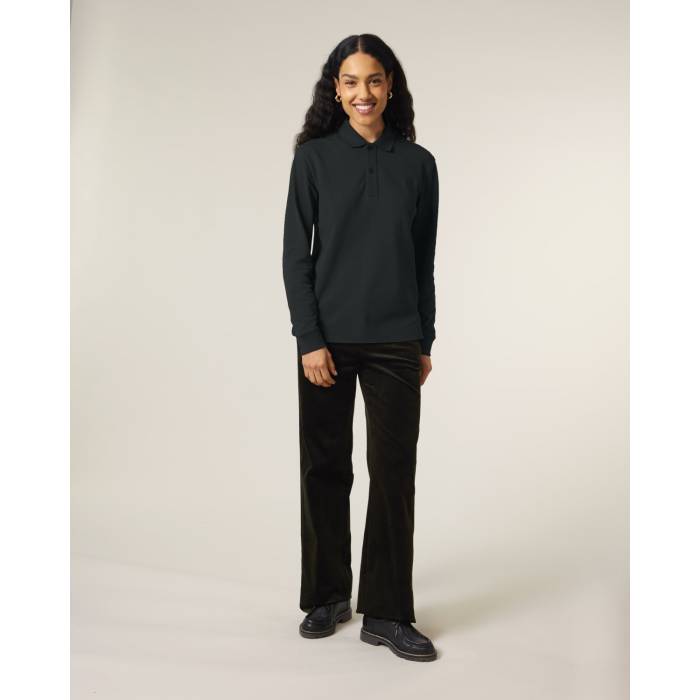 Tricou Polo Unisex Prepster 2.0 Long Sleeve Negru Cala