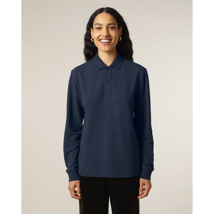 Tricou Polo Unisex Prepster 2.0 Long Sleeve French Navy Cala