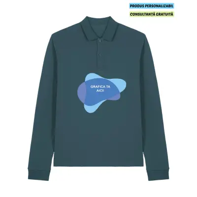 Tricou Polo Unisex Prepster 2.0 Long Sleeve Stargazer Personalizat