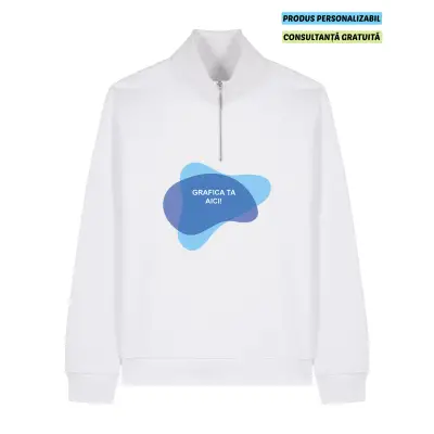 Bluza Unisex Trucker 2.0 Alb Personalizata