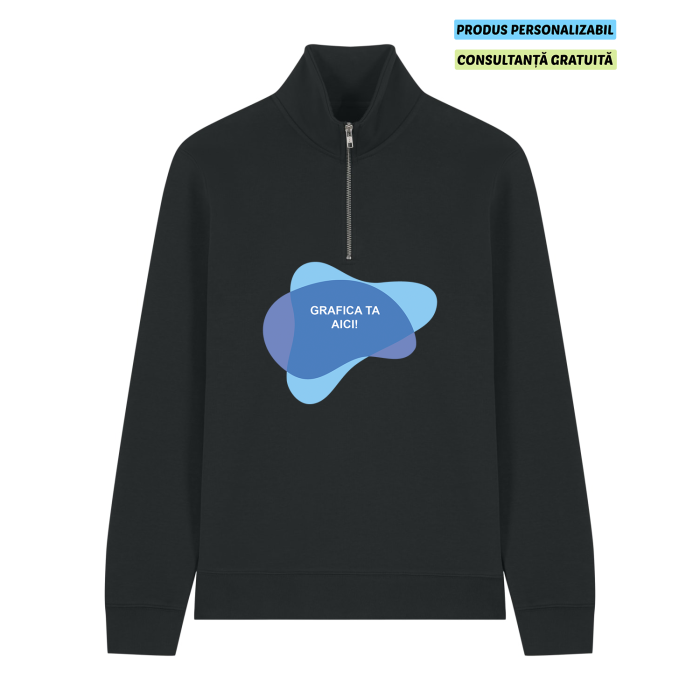 Bluza Unisex Trucker 2.0 Negru Personalizata