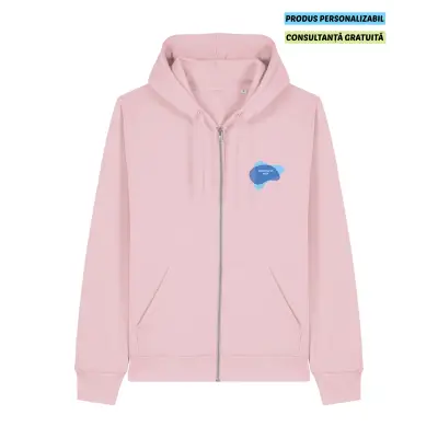 Hanorac Unisex Mixer Cotton Pink Personalizat