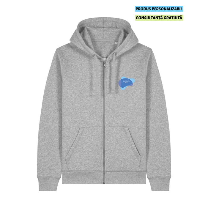 Hanorac Unisex Mixer Heather Grey Personalizat