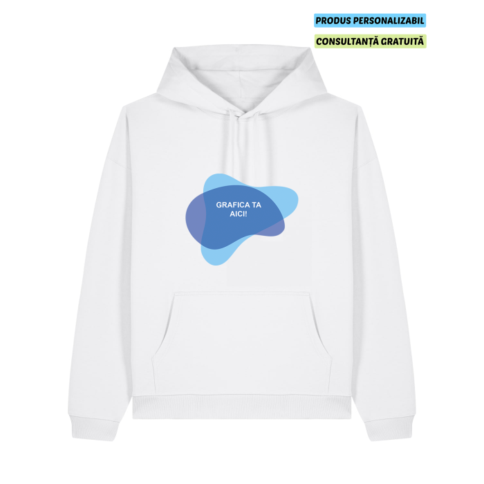 Hanorac Unisex Slammer 2.0 Alb Personalizat