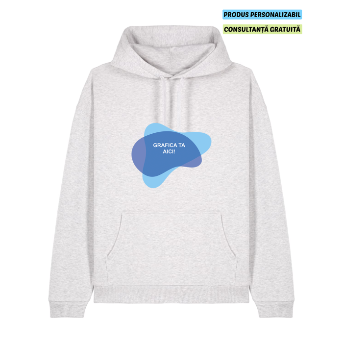 Hanorac Unisex Slammer 2.0 Cool Heather Grey Personalizat