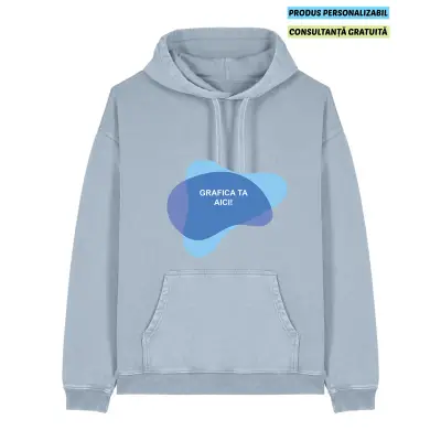 Hanorac Unisex Slammer 2.0 Vintage G. Dyed Blue Stone Personalizat