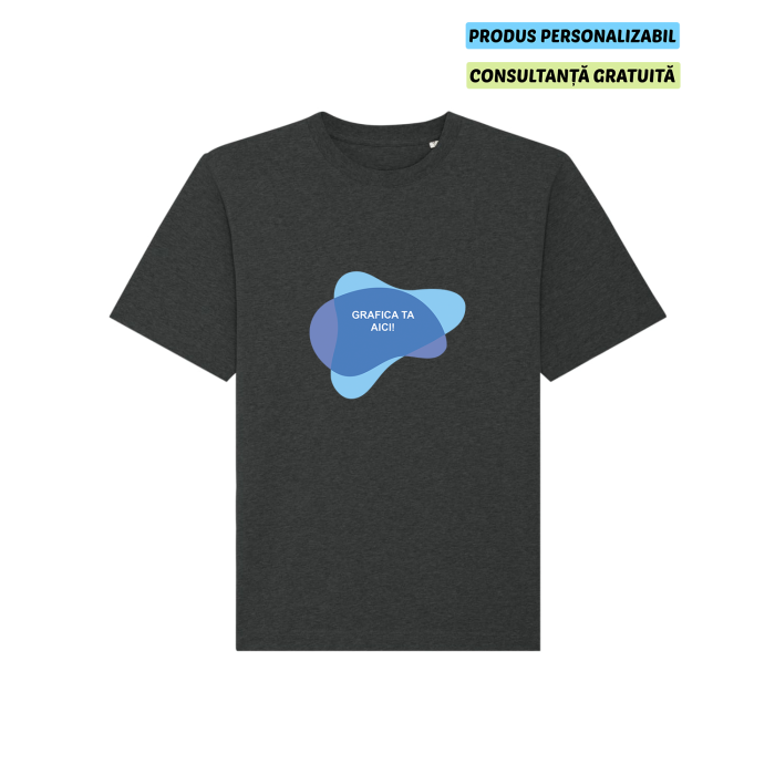 Tricou Unisex Freestyler Dark Heather Grey Personalizat