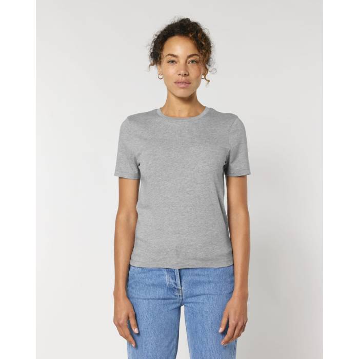 Tricou Dama Ella Heather Grey Personalizat