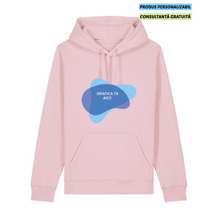 Hanorac Unisex Drummer 2.0 Cotton Pink Personalizat