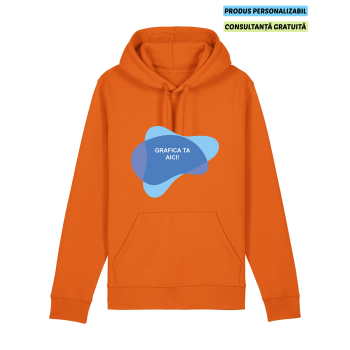 Hanorac Unisex Drummer 2.0 Bright Orange Personalizat