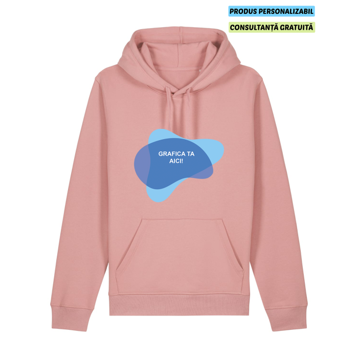 Hanorac Unisex Drummer 2.0 Canyon Pink Personalizat