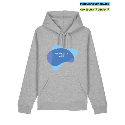 Hanorac Unisex Drummer 2.0 Heather Grey Personalizat