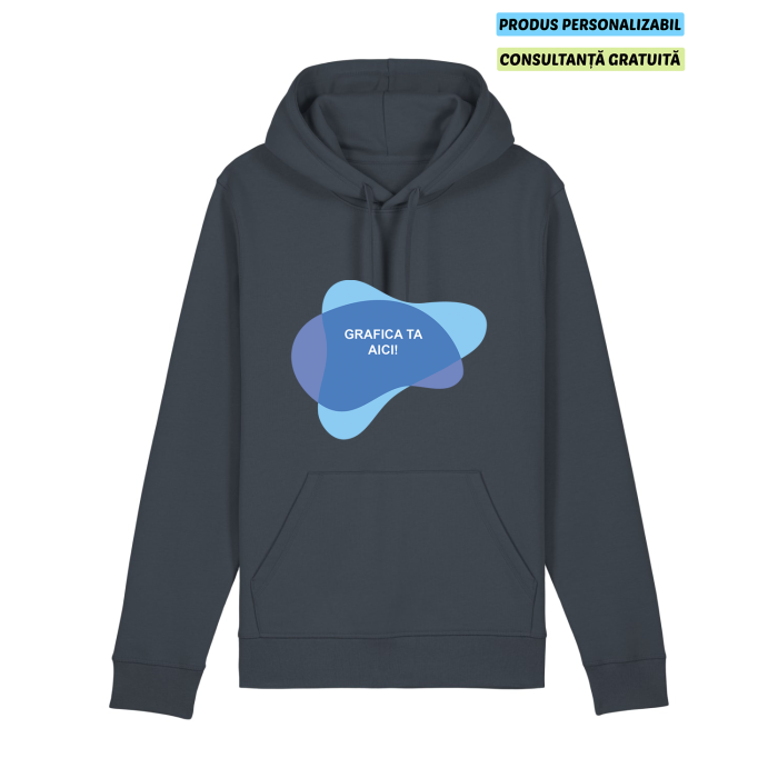 Hanorac Unisex Drummer 2.0 India Ink Grey Personalizat