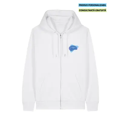 Hanorac Unisex Connector 2.0 Alb Personalizat