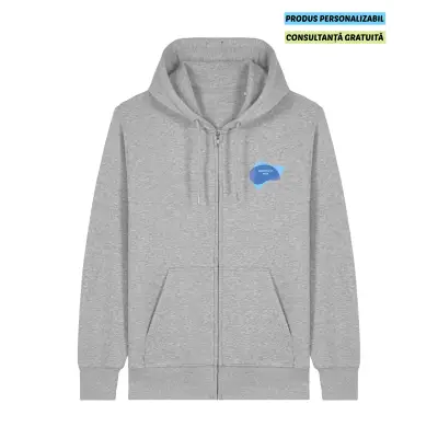 Hanorac Unisex Connector 2.0 Heather Grey Personalizat