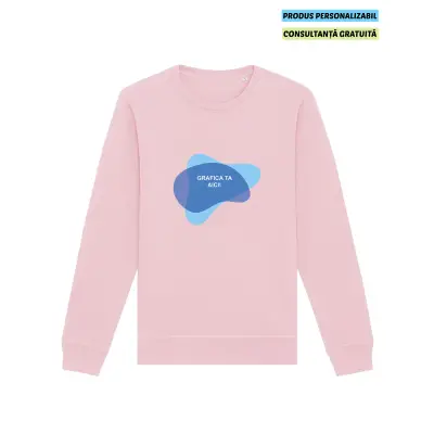 Bluza Unisex Roller Cotton Pink Personalizata