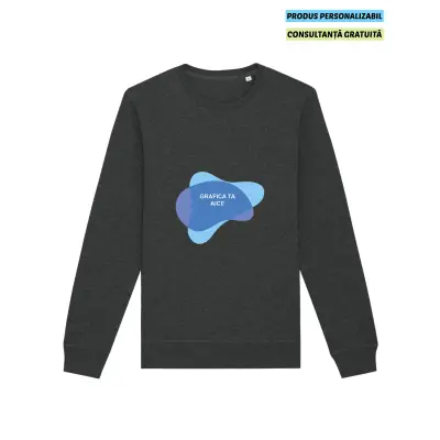 Bluza Unisex Roller Dark Heather Grey Personalizata