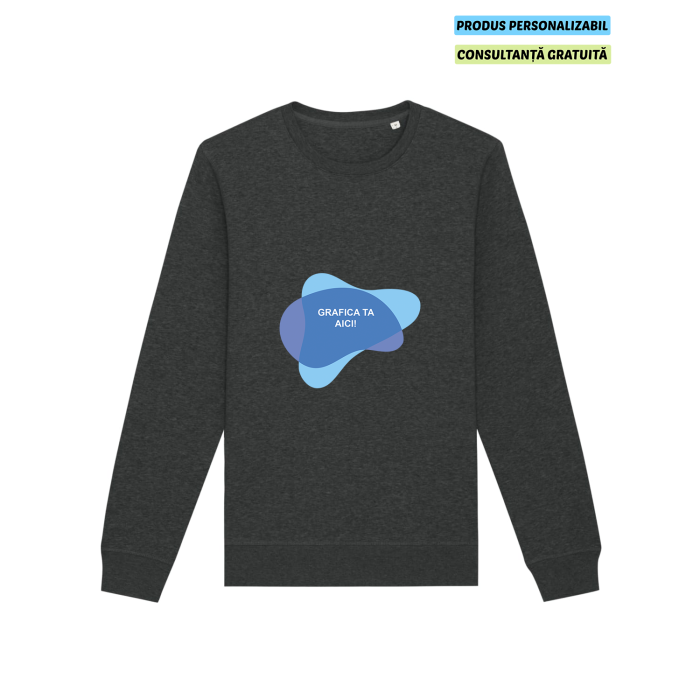 Bluza Unisex Roller Dark Heather Grey Personalizata