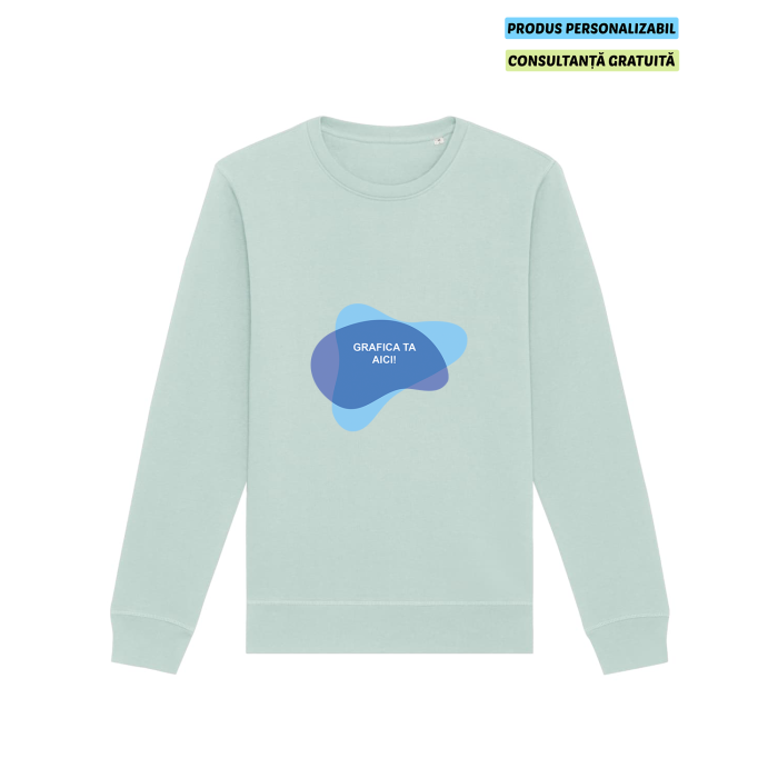 Bluza Unisex Roller Caribbean Blue Personalizata